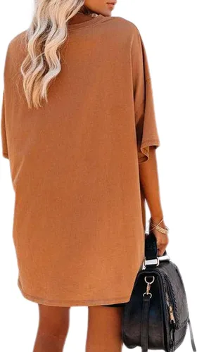 Miniatura 2 de Remidoo Camiseta casual de manga corta con cuello redondo y manga corta para mujer