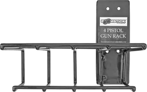 Miniatura 3 de BOOMSTICK Estante de montaje en pared para pistola con revestimiento de vinilo negro