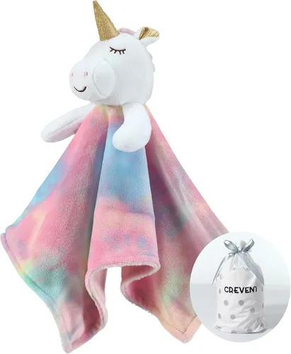 Miniatura 20 de CREVENT Mantas de bebé suaves y acogedoras para niños y niñas + manta de seguridad, juego con una bolsa de regalo esenciales para recién nacidos Gris