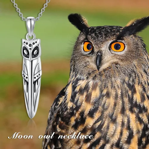 Miniatura 5 de ONEFINITY Owl Necklace 925 Sterling Silver Owl Pendant Oxidized Vintage Owl Jewelry Christmas Gifts for Women Mom Wife