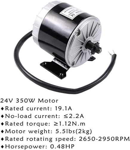 Miniatura 5 de TDPRO JCMOTO 24 V 350 W cepillado velocidad motor y controlador conjunto para scooter eléctrico Go Kart bicicleta e bicicleta triciclo ciclomotor