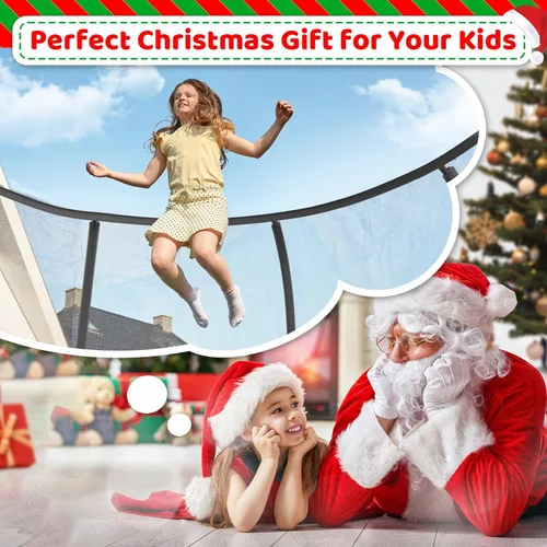Miniatura 2 de Zevemomo - Trampolines de 8.0 pies, 10.0 pies, 12.0 pies, 14.0 pies, 16.0 pies, para exteriores, trampolines para niños y adultos, trampolines