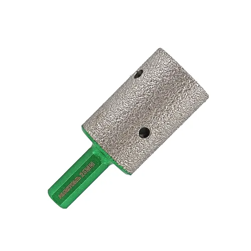 Miniatura 20 de Broca de fresado de diamante de diámetro de 3/4 pulgadas, 1-3/8 x 5/8-11 para agrandar, modelar bisel redondo, agujero existente de porcelana