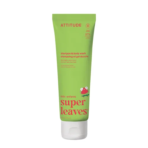 Miniatura 15 de ATTITUDE Champú y gel de baño para niños, limpiador de cabello y cuerpo verificado por EWG, jabón dermatológicamente probado, productos de baño a