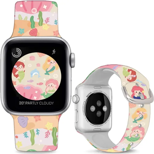 Miniatura 13 de Correas de silicona suave compatibles con Apple Watch de 38, 40, 41, 42, 44, 45, 46 y 49 mm, correas deportivas Ultra 2 para mujeres y hombres