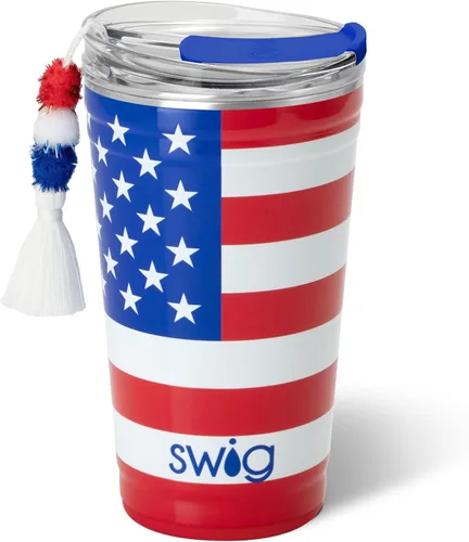 Miniatura 29 de Swig Life - Vaso de 22 oz con aislamiento térmico, vaso de café con tapa, apto para portavasos, apto para lavavajillas, acero inoxidable, taza