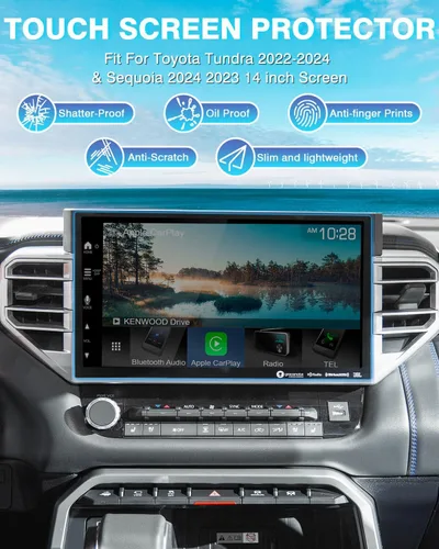 Miniatura 2 de Karltys Protector de pantalla actualizado para Toyota Tundra/Sequoia 3ª generación de 14 pulgadas 2026-2022 [sin reflejos ni huellas dactilares]