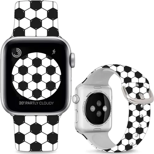 Miniatura 13 de Correas de silicona suaves compatibles con Apple Watch Band de 1.496 in 1.575 in 1.614 in 1.654 in 1.732 in 1.772 in 1.811 in 1.929 in, correa