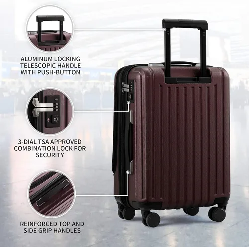 Miniatura 6 de LEVEL8 Grace Luggage Rojo - Casual y de negocios