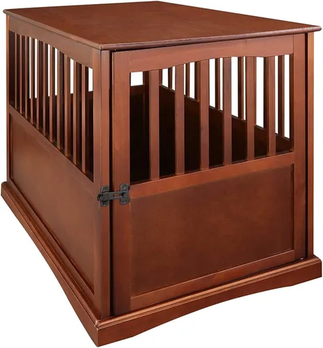Miniatura 9 de Casual Home - Jaula mediana de madera para mascotas, mesa auxiliar, color nogal, 27.50" x 20.00" x 24.00