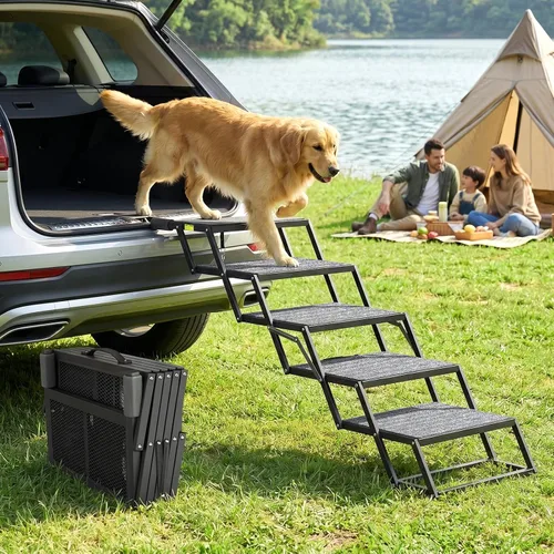 Miniatura 11 de Rampa para perros para automóvil, 76 x 20 pulgadas, rampa extra ancha para perros grandes, rampa antideslizante para perros con 2 almohadillas