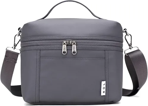Miniatura 54 de NOL Natural Organic Lifestyle - Loncheras aisladas para mujer, bolsa enfriadora, ligera, de nailon, impermeable, para el trabajo