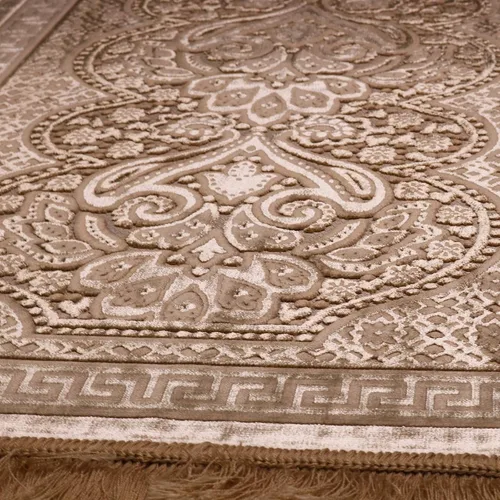 Miniatura 6 de Modefa Alfombra de oración de terciopelo de lujo con cuentas de oración, suave y elegante, alfombra musulmana turca Janamaz Sajada para hombres