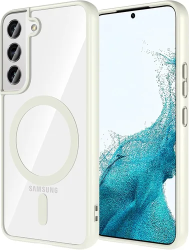 Miniatura 14 de Hensinple Funda Magnética para Samsung Galaxy S22, Funda para Teléfono Galaxy S22 [Compatible con MagSafe], Cubierta Magnética Transparente
