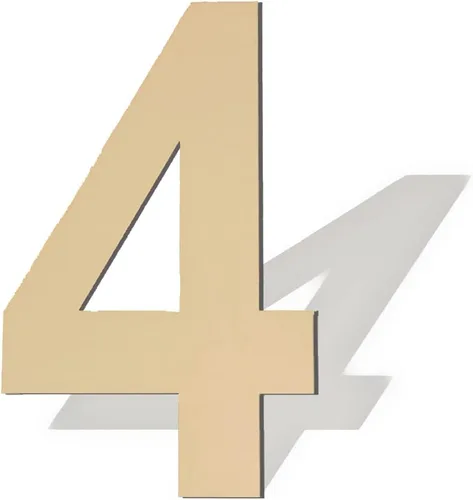 Miniatura 45 de Números de madera sin acabar - 3 grande de 15 pulgadas, en blanco y grande para manualidades de bricolaje, decoraciones de bodas y fiestas de Número