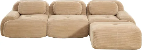 Miniatura 24 de Sofá modular sin hueso comprimido de espuma viscoelástica de 117 pulgadas, sofás seccionales grandes de 3 plazas para sala de estar, sofá modular