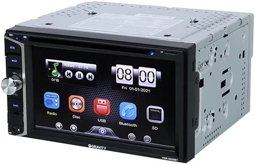 Miniatura 4 de Gravity D920BT - Receptor estéreo de coche de 6.2 pulgadas, 200 vatios, doble DIN 2DIN, pantalla táctil HD con DVD/CD/MP3/FM/USB/SD, compatible