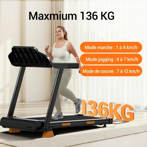 Miniatura 4 de 15% Incline Treadmills for Home with Led Screen & Handles, 3-in-1 Portable Treadmill Holds Up to 300 Lbs Capacity, Lower Noise 3.0HP Foldable S1