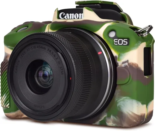 Rieibi EOSR50 EOS R50 Funda protectora de silicona suave para cámara Canon EOS R50 EOSR50 Vlogging, ligera EOS R50 Funda para cámara de cámara Grip