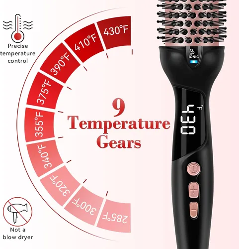 Miniatura 4 de Ufree Rizador pequeño de 3/8 pulgadas, 9 ajustes de temperatura para cabello largo y corto, rizador de cerámica de barril pequeño con pantalla LCD