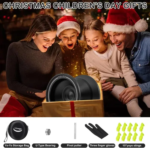 Miniatura 6 de Yoyo de metal W07 de doble modo: yoyo sensible y no sensible, una opción para niños y adultos, adecuado para principiantes y jugadores avanzados