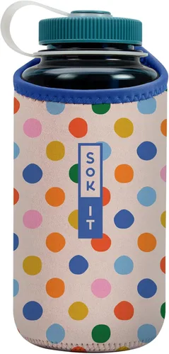 Miniatura 86 de Sok It BotlSok Funda para botella de agua con cubierta de neopreno aislante (Floral abstracto, se ajusta a CamelBak o Nalgene de 12 onzas)