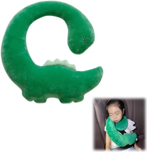 SIQITECHNO Almohada de viaje para niños y adultos, almohada de felpa para la cabeza y el cuello, almohada para dormir del automóvil, almohada de