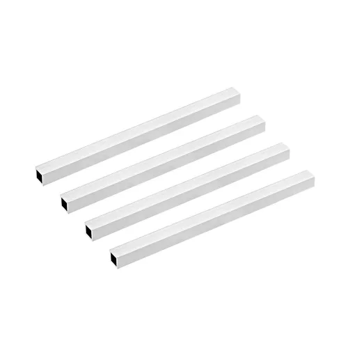 Miniatura 15 de uxcell Tubo cuadrado de aluminio 6063, 6mmx6mmx1mm de espesor de pared, 200mm de longitud, tubo de tubería recta sin costuras, 4 piezas