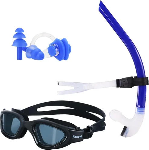 Miniatura 8 de Snorkel de natación para natación de vueltas, sin ruido fuerte de gorgoteo, no lastima la frente, no se desliza, entrenamiento de esnórquel frontal