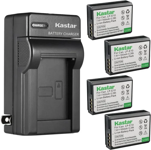 Miniatura 7 de Kastar - Cargador de batería para Canon LP-E10 LPE10, Canon LC-E10 LC-E10N, Canon EOS Rebel T7, EOS 1100D, EOS 1200D, EOS 1300D, EOS 1500D DSLR
