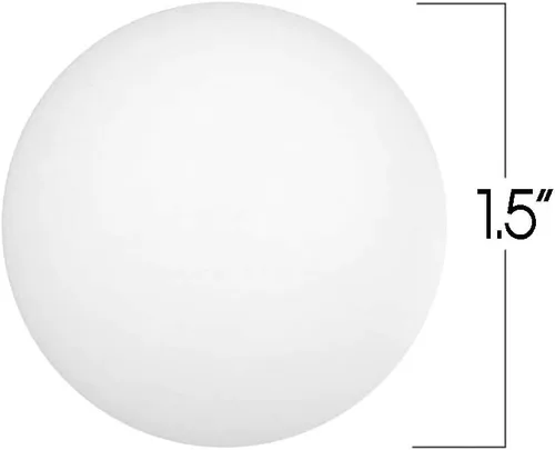 Miniatura 3 de ArtCreativity Paquete de 12 bolas de ping pong blancas de 1.5 pulgadas para juego de peces dorados, pelota de cerveza de Navidad, divertidos