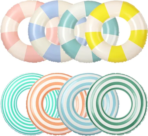 Libima Flotadores inflables de piscina para adultos, anillos de natación, tubos de natación, flotadores para adultos, decoraciones hawaianas para
