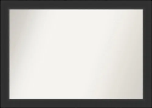 Miniatura 351 de Amanti Art Espejo personalizado, espejo de baño negro Astor, espejo de pared o espejo de tocador de baño sobre el fregadero (25 x 25 pulgadas)