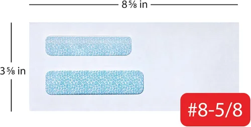 Miniatura 3 de Office Depot Sobres de doble ventana, #8 5/8 pulgadas (3 5/8 pulgadas x 8 5/8 pulgadas), blanco, autoadhesivo, caja de 250, 77159
