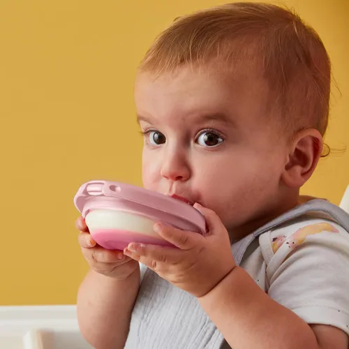 Miniatura 2 de b.box Fill + Feed (Peony), bolsa reutilizable de comida para bebés, para bebés y niños pequeños de 4 meses, bolsa de silicona/nailon, tapa sin BPA