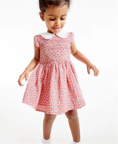 Miniatura 2 de HOMAGIC2WE Vestido de manga corta para niñas pequeñas, casual, de algodón, básico, túnica