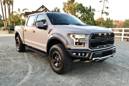 Miniatura 3 de iJDMTOY 75-123-ámbar ahumado 3 piezas de lente ahumada oscura ámbar Kit de luz de conducción para Ford Raptor 2010-14 y 2017 en adelante