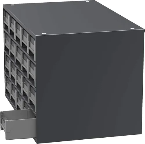 Miniatura 4 de Akro-Mils Gabinete de almacenamiento de acero para garaje, organizador de piezas pequeñas de metal para herramientas, clavos, tornillos, pernos