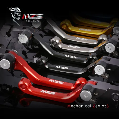 Miniatura 7 de MZS Palancas de Freno y Embrague para Moto de Cross, Palanca Ajustable con Pivote 2014-2025, Accesorios CNC Negros, Compatible con Modelos 125 150