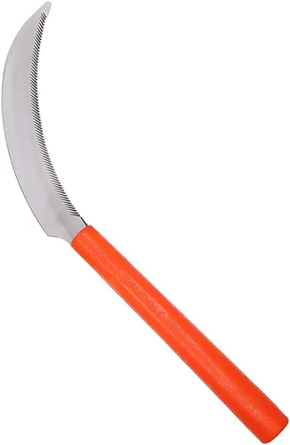 Miniatura 2 de Zenport K208P Hz de cosecha con mango de plástico, hilo ligero, hoja de acero inoxidable de 6.5 pulgadas, naranja
