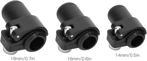 Miniatura 2 de Bastones de trekking, ajustable Flip Lock agarre de goma negro bastones de trekking bloqueo externo para senderismo mochilero bastones de trekking