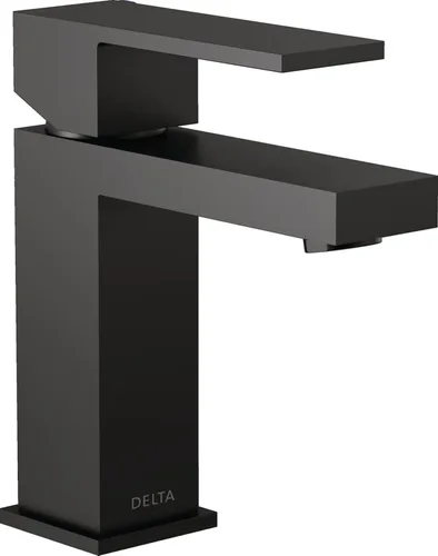 Miniatura 11 de DELTA - Grifo de baño moderno de níquel cepillado de un solo agujero, llave de lavabo de baño para mueble, accesorio de desagüe desplegable
