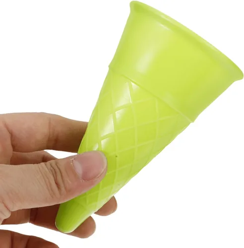 Miniatura 3 de TOYANDONA Juguetes de playa de plástico para helados, 5 uds. Cuchara para niños, juguetes de arena para niños pequeños (color aleatorio)