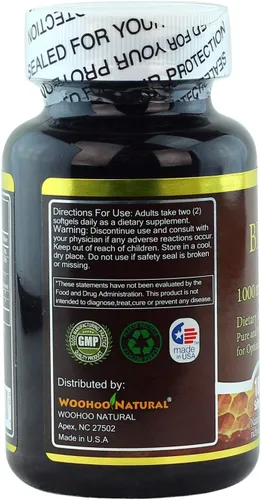 Miniatura 3 de Woohoo Natural Propóleos de abeja 5 en 1 500 mg - 180 cápsulas blandas