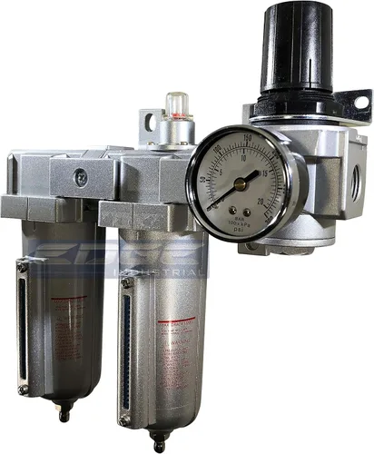 Miniatura 9 de Sistema de secado de aire de tres etapas con clasificación industrial: filtro de partículas de aire, filtro coalescente de 0.01 micras y regulador