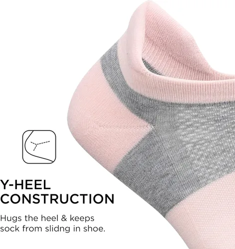Miniatura 5 de Feetures Calcetines tobilleros acolchados de alto rendimiento Calcetines invisibles para mujeres y hombres con lengüeta en el talón (1 par)