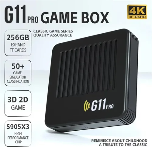 Miniatura 3 de G11 Pro Game Box 4K HD TV Game Stick Consola de videojuegos retro integrada Reproductor de juegos portátil inalámbrico Gamepad (128G 40000+juegos)