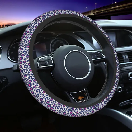 Miniatura 36 de Funda para volante MINIOZE de ojos malvados azules con luna mágica, accesorios para automóvil, linda para mujeres y niñas, universal de 15 pulgadas