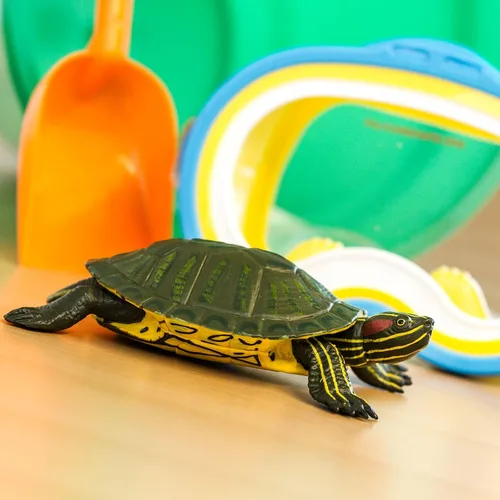 Miniatura 7 de Increíble criatura tortuga deslizante de orejas rojas
