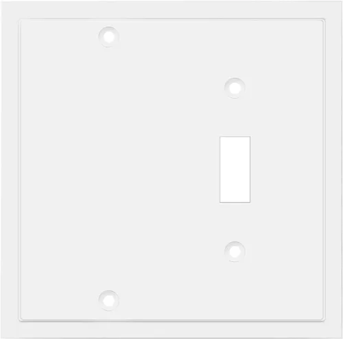 Miniatura 18 de Henne Bery Placa decorativa de pared con borde moderno, tapa de tomacorriente para cubrir enchufe, aleación de zinc maciza duradera